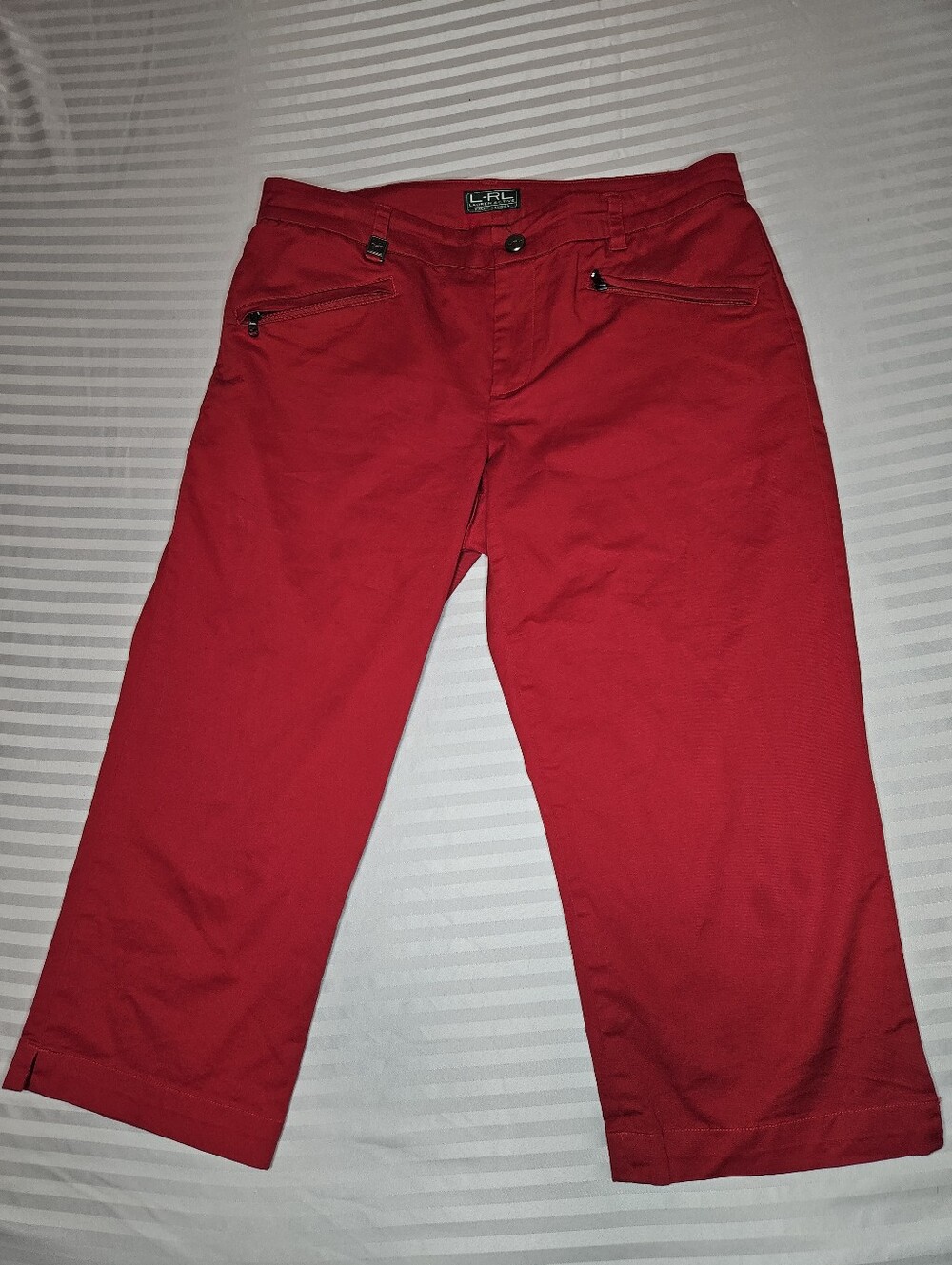 Lauren Ralph Lauren Red Capri Pants Sz 8